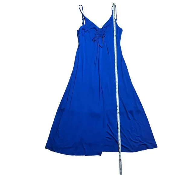 NEW Lou & Grey Signaturesoft Jersey Strappy Midi Dress in Cobalt Current- Size M - Picture 5 of 9